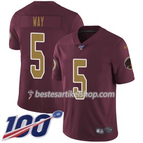 Herren Washington Redskins Trikot Tress Way 5 Nike Röd 100th